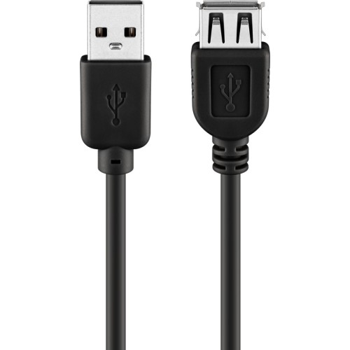 Cavo prolunga USB-A 60cm nero USB 2.0 480 Mbit/s