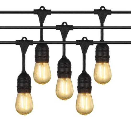 Catena di luci per esterno E27 10 metri 10 lampade incluse