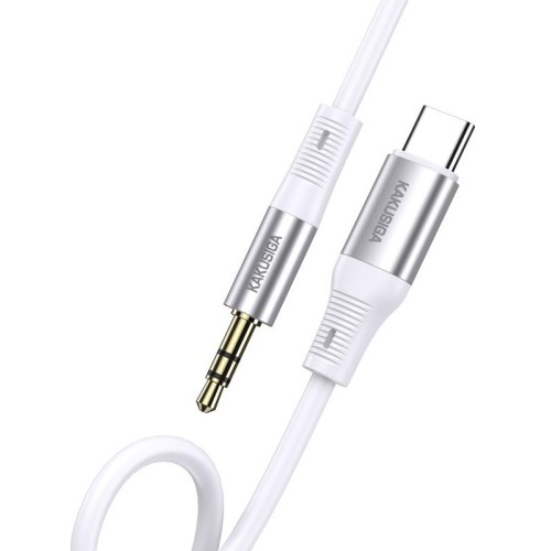Adattatore audio da USB Type C a jack audio 3.5mm bianco KSC-891